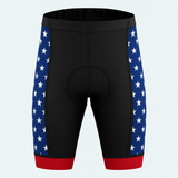 Men's US Patriotic Stars & Eagle Cycling Shorts - Front