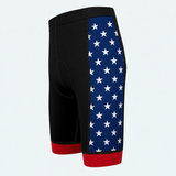 Men's US Patriotic Stars & Eagle Cycling Shorts - Side