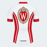 Men's Personalized Short Sleeve Cycling Jersey – University of Wisconsin- Madison - Back