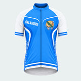 Men's Personalized Short Sleeve Cycling Jersey – Oklahoma Peace Shield - Front