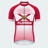Men's Personalized Short Sleeve Cycling Jersey – Florida Cross & Seal - Front