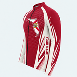 Men's Personalized Long Sleeve Cycling Jersey – Florida Outline Emblem - Side