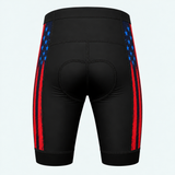 Men's US Firefighter Silhouette Cycling Shorts - Back