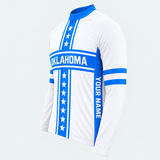 Men's Personalized Long Sleeve Cycling Jersey – Oklahoma Feather Shield - Side