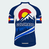 Men's Personalized Short Sleeve Cycling Jersey – Colorado High Country - Back