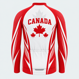Men's Personalized Long Sleeve Cycling Jersey – Canada True North - Back