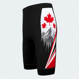 Men's Canadian Maple Peaks Cycling Shorts - Side