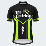 Men's Personalized Short Sleeve Cycling Jersey – The Electrician - Front