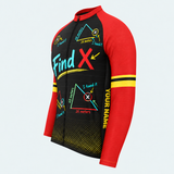 Men's Personalized Long Sleeve Cycling Jersey – Math Teacher Find X Geometry - Side