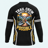 Men's Trail Crew Makes the Path Possible Long-sleeve Cycling T-shirt - Back