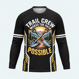 Men's Trail Crew Makes the Path Possible Long-sleeve Cycling T-shirt - Front