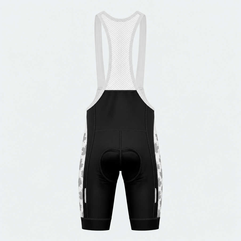 Men's Canada Bold Maple Cycling Bib Shorts - Back