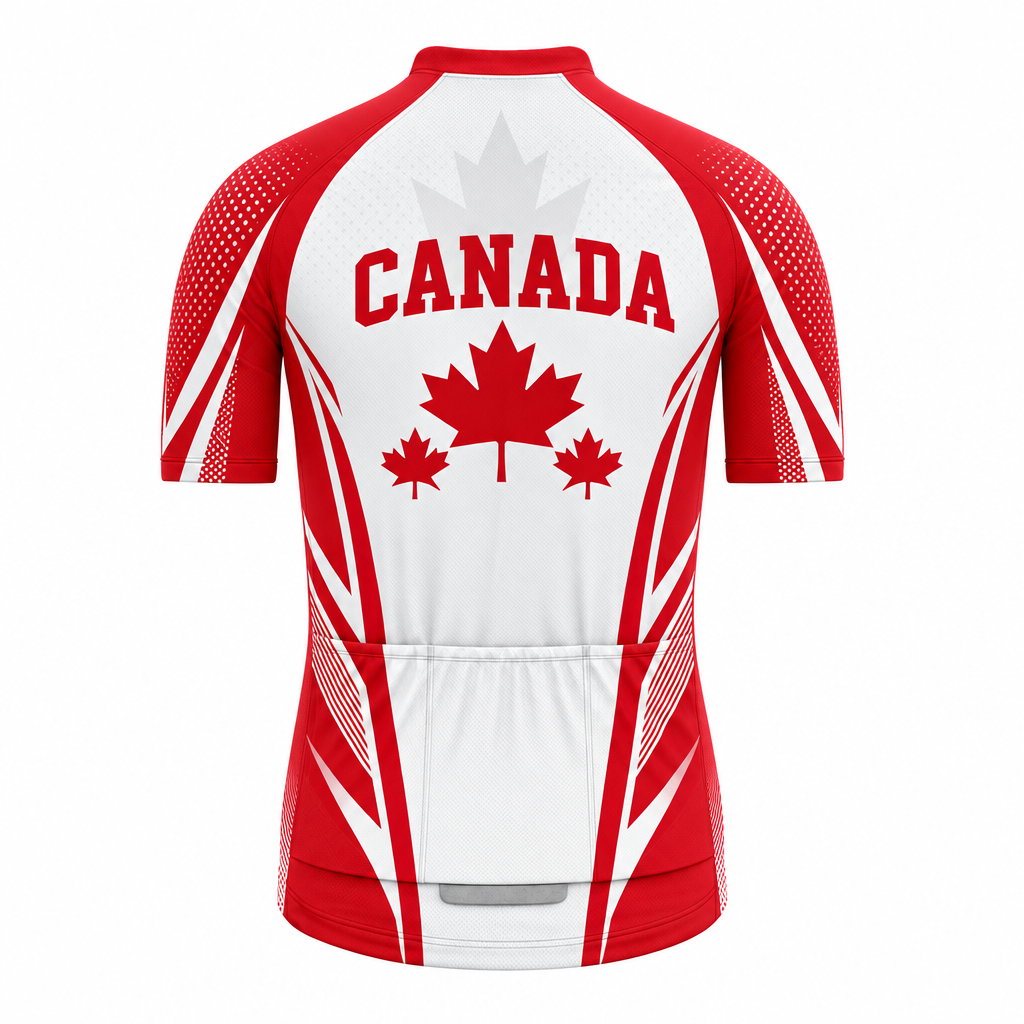 Men's Personalized Canada True North Cycling Jersey - Back