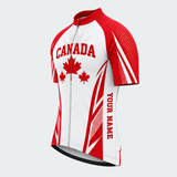 Men's Personalized Canada True North Cycling Jersey - Front 45°