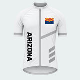 Men's Personalized Short Sleeve Cycling Jersey – Arizona Saguaro Road - Front