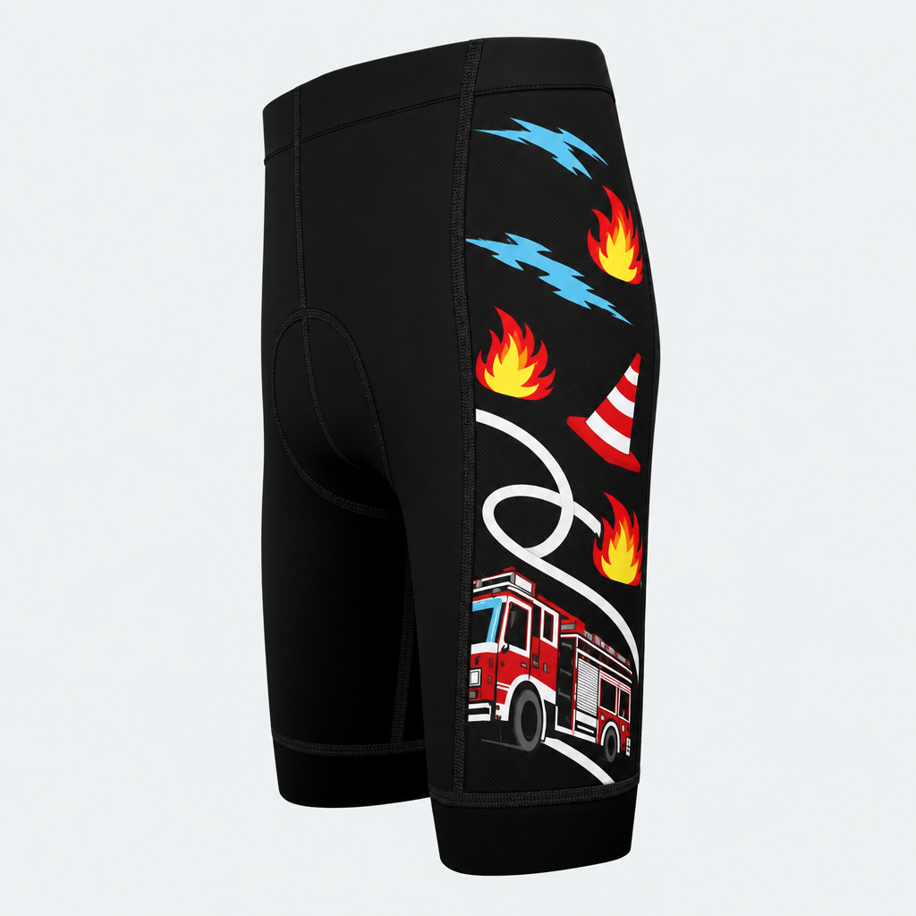 Men's US Firefighter Pride Cycling Shorts - Side
