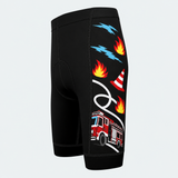 Men's US Firefighter Pride Cycling Shorts - Side