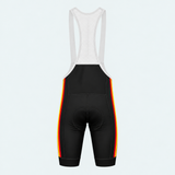 Men's Spain Heraldic Stripe Cycling Bib Shorts - Back