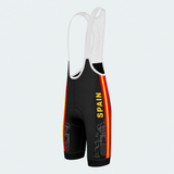 Men's Spain Heraldic Stripe Cycling Bib Shorts - Side