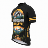 Men's Trail Maintenance Crew Pride Short-Sleeve Cycling Jersey - Front 45°