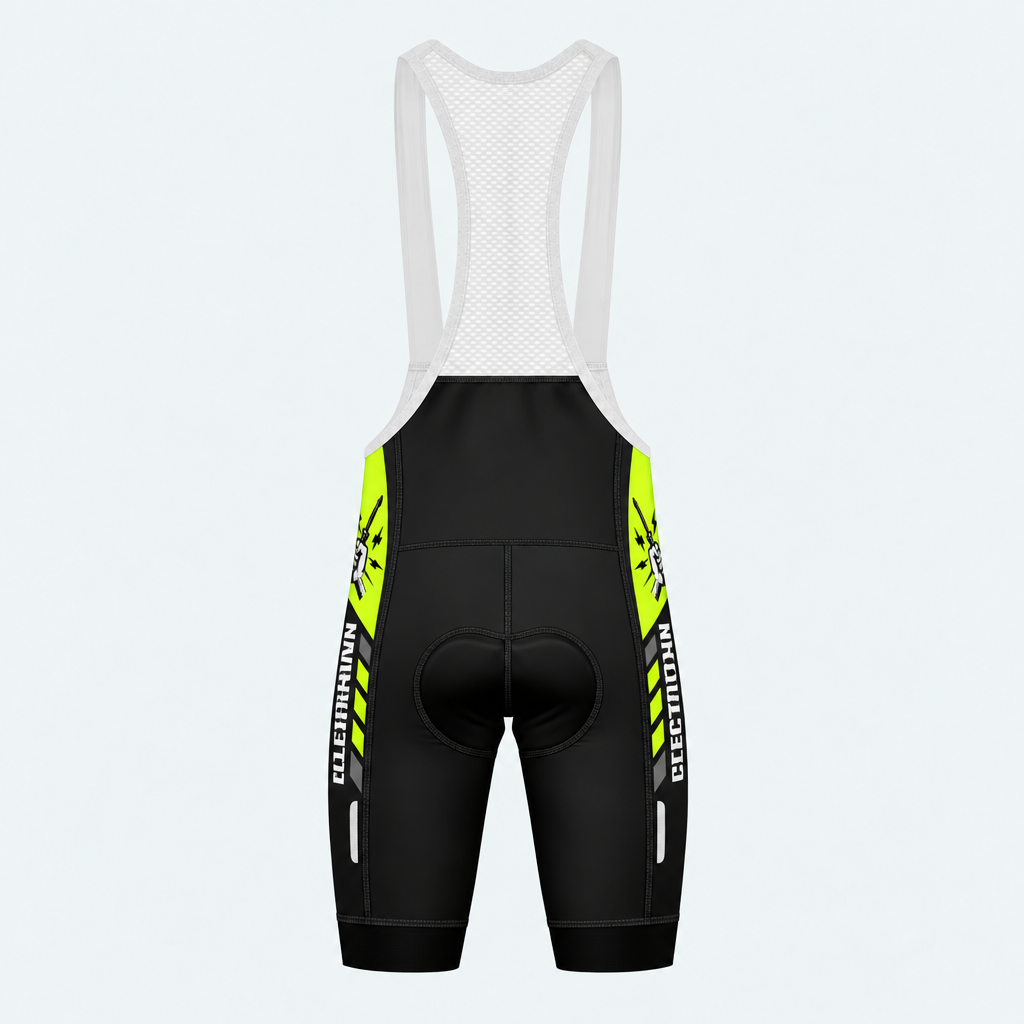 Men's Electrician Pullin Wire 'Til I Retire Cycling Bib Shorts - Back