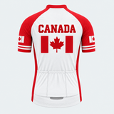 Men's Personalized Short Sleeve Cycling Jersey – Canada Red Maple - Back