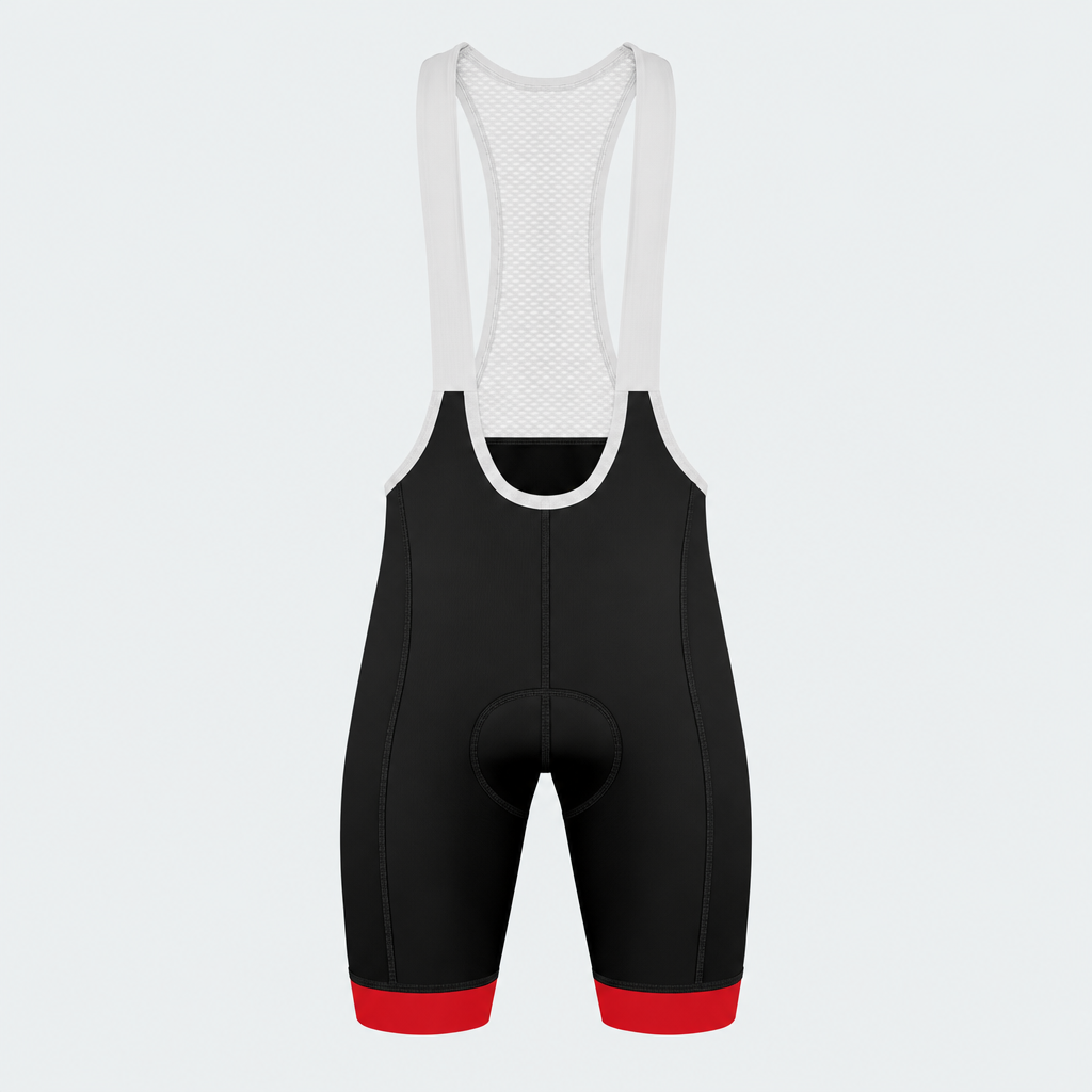 Men's US Firefighter And US Flag Cycling Bib Shorts - Front