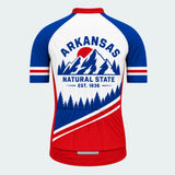 Men's Personalized Short Sleeve Cycling Jersey – Arkansas Natural State - Back