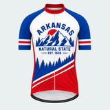 Men's Personalized Short Sleeve Cycling Jersey – Arkansas Natural State - Front