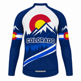 Men's Personalized Long Sleeve Cycling Jersey – Colorado High Country - Back