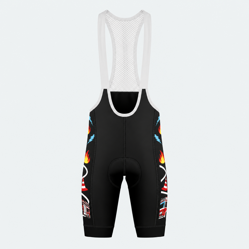 Men's US Firefighter Pride Cycling Bib Shorts - Front