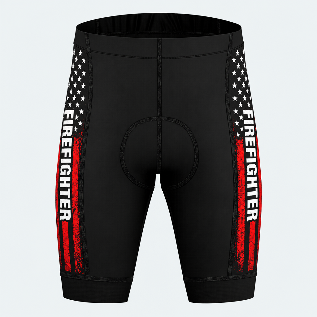 Men's US Firefighter Honor Cycling Shorts - Front