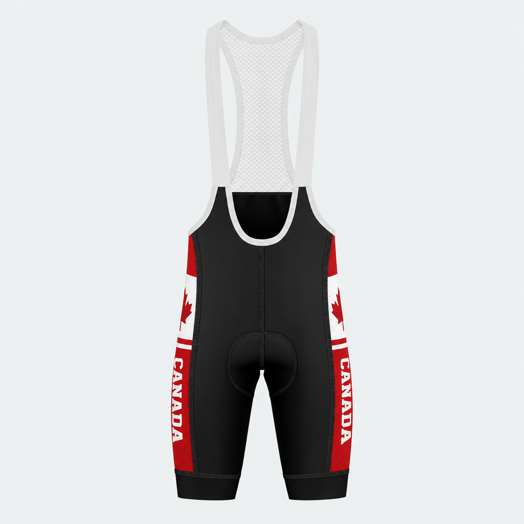 Men's Canada Maple Banner Cycling Bib Shorts - Front