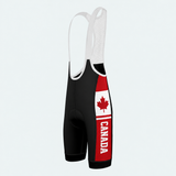 Men's Canada Maple Banner Cycling Bib Shorts - Side