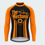 Men's Personalized Long Sleeve Cycling Jersey – The Mechanic - Front