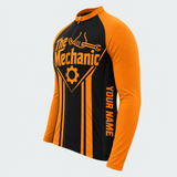Men's Personalized Long Sleeve Cycling Jersey – The Mechanic - Side