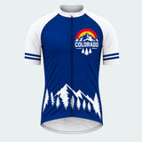 Men's Personalized Short Sleeve Cycling Jersey – Colorado Alpine Crest - Front