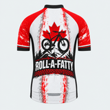 Men's Personalized Short Sleeve Cycling Jersey – Canada · Canada Flag RollaFatty Chain MTB Jersey - Back