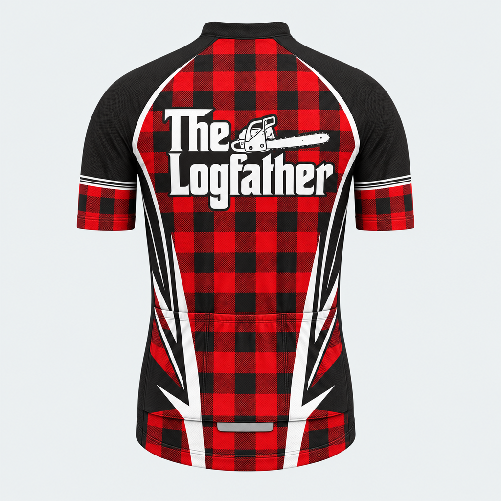 Men's Personalized The Log father Cycling Jersey - Back