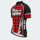 Men's Personalized The Log father Cycling Jersey - Front 45°