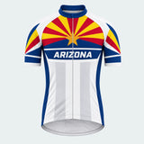 Men's Personalized Short Sleeve Cycling Jersey – Arizona Desert Star - Front