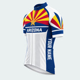 Men's Personalized Short Sleeve Cycling Jersey – Arizona Desert Star - Front 45°