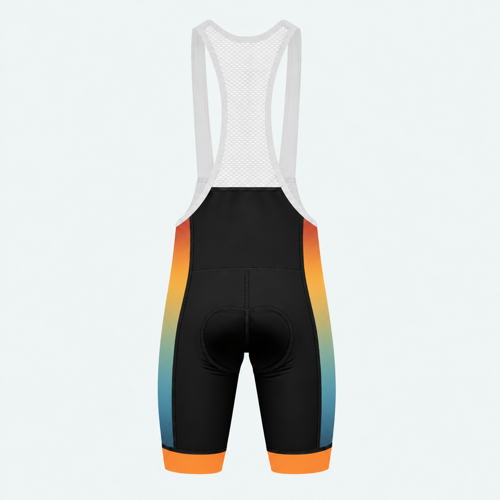 Men's Arizona State Outline Cycling Bib Shorts - Back