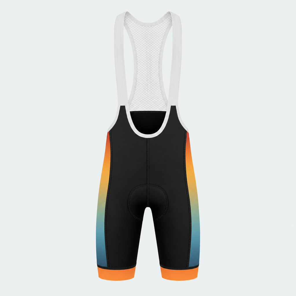 Men's Arizona State Outline Cycling Bib Shorts - Front
