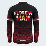 Men's Personalized Long Sleeve Cycling Jersey – Florida Man Statement - Back
