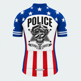 Men's Personalized Short Sleeve Cycling Jersey – Police And Stars - Back