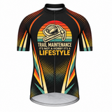 Men's Trail Maintenance Crew Gradient Short-Sleeve Cycling Jersey - Front