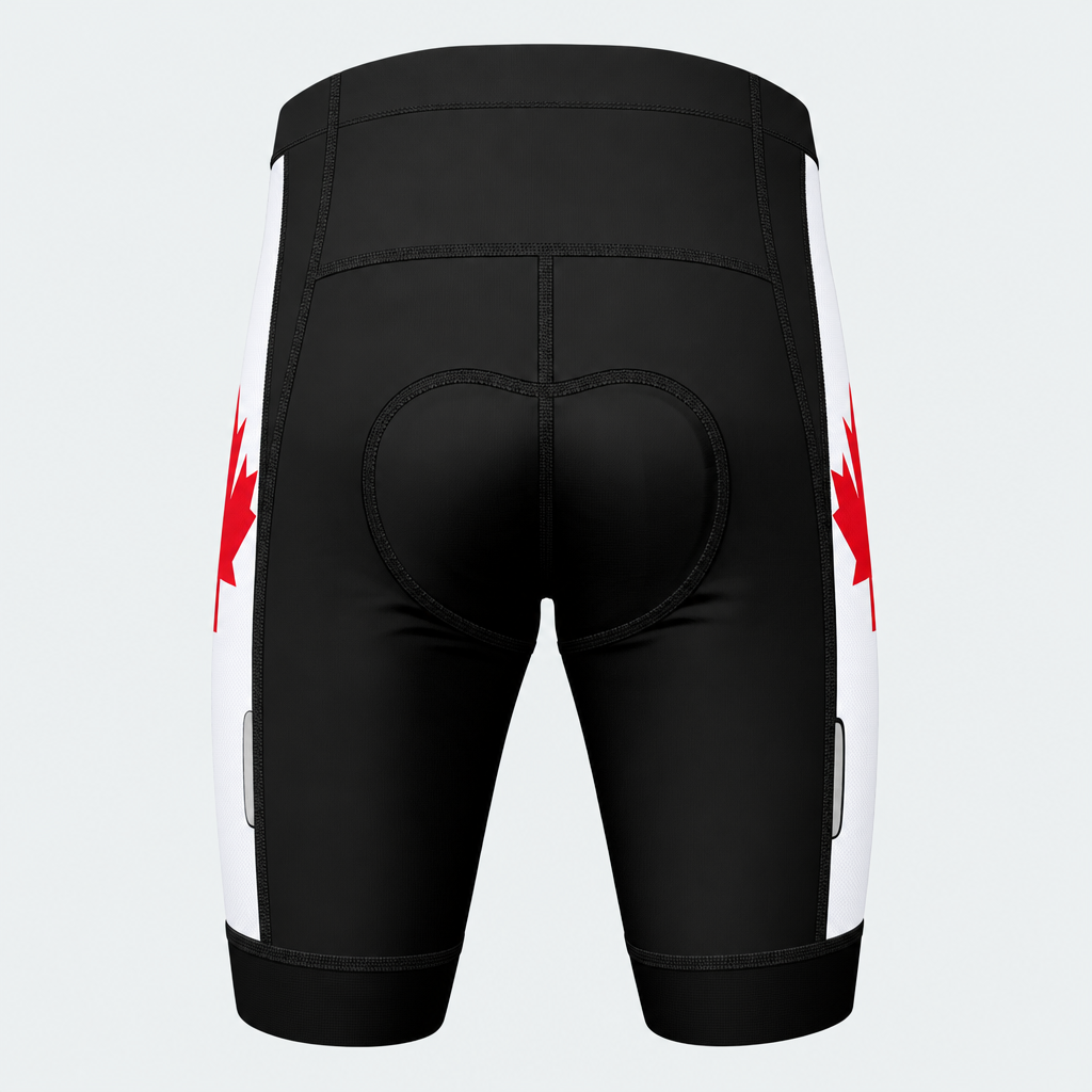 Men's Northern Maple Leaf Cycling Shorts - Back