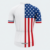Men's Personalized Short Sleeve Cycling Jersey – Stars and Stripes - Back