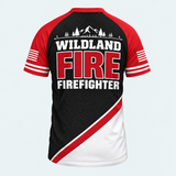 Men's Wildland Firefighter Timber Ridge Short-sleeve Cycling T-shirt - Back